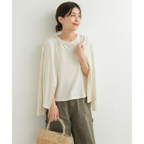 コットンリネンカットカーディガン／アーバンリサーチ ドアーズ（URBAN RESEARCH DOORS）
