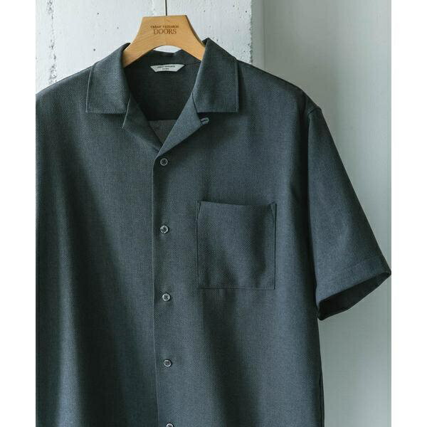 マイクロサッカー オープンカラー ショートスリーブシャツ／アーバンリサーチ ドアーズ（URBAN RESEARCH DOORS）