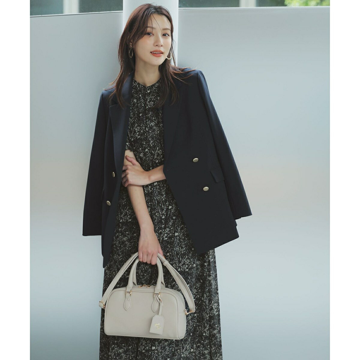 【UVカット・アンチピリング・洗える】ウーステッドエステル テーラードジャケット／エニィスィス（ANY SIS）