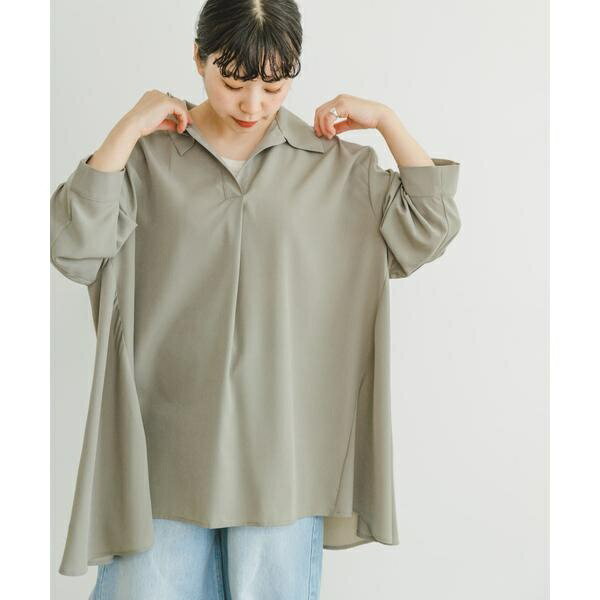 スキッパーチュニック／アイテムズ アーバンリサーチ（ITEMS URBAN RESEARCH）