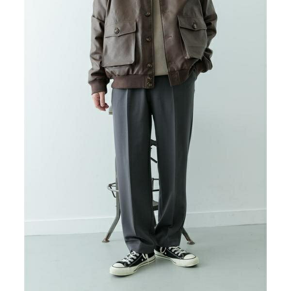 ストレッチ×ウォッシャブル裏キモウスラックス／アイテムズ アーバンリサーチ（ITEMS URBAN RESEARCH）