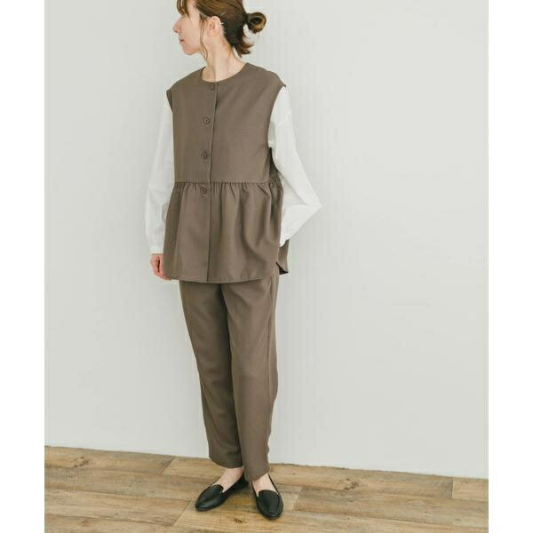 ペプラムブラウス×パンツ3セット／アイテムズ アーバンリサーチ（ITEMS URBAN RESEARCH）