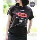 『別注』La Hutte×EKAL ロゴデザインTシャツ/エカル(EKAL)