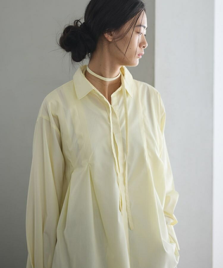 タイ付きタックシャツチュニック／クラフトスタンダードブティック（CRAFT STANDARD BOUTIQUE）