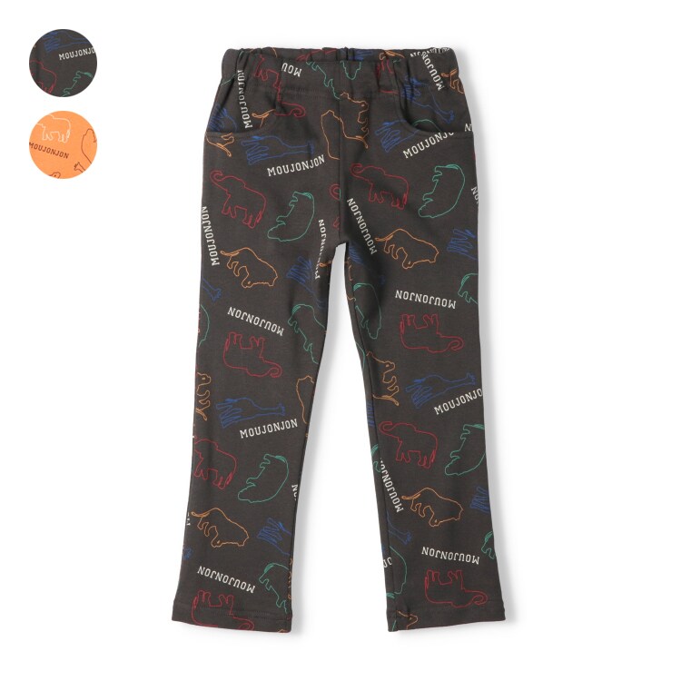 動物柄フライスロングパンツ／ムージョンジョン（moujonjon）