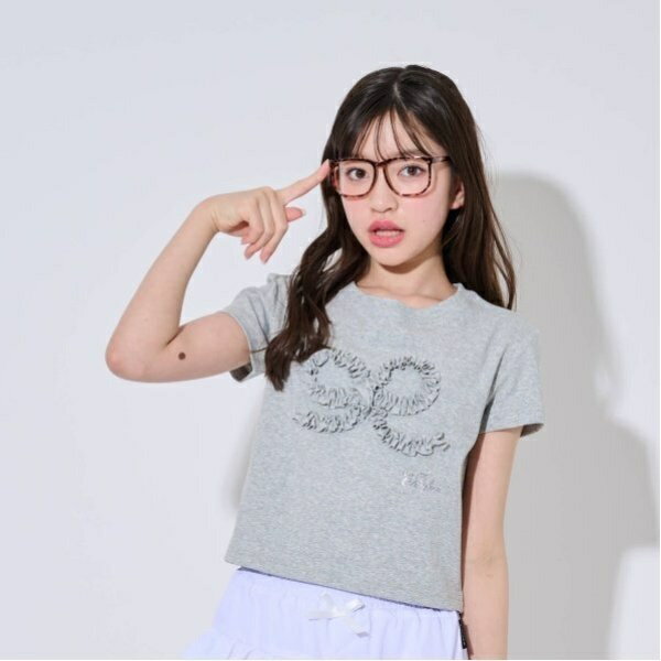 クシュクシュおリボンTシャツ／バイラビット（by LOVEiT）のサムネイル