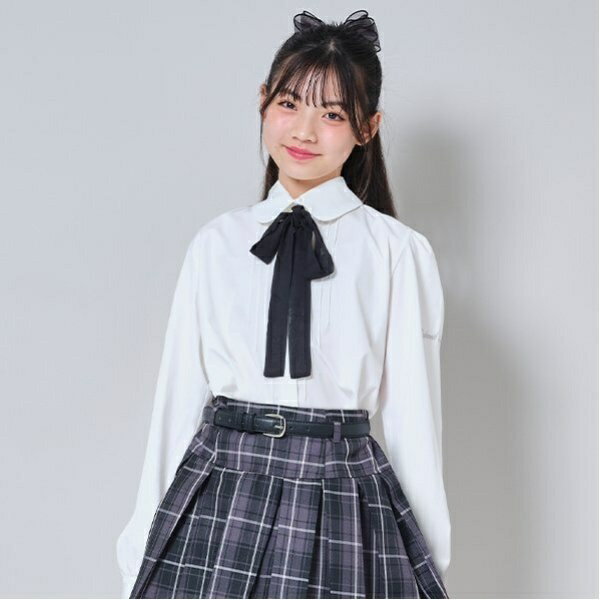 ボウタイつきシャツブラウス／バイラビット（by LOVEiT）のサムネイル