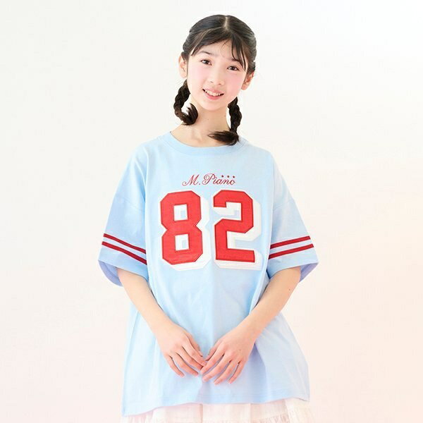 ナンバリングTシャツ／メゾピアノジュニア（mezzo piano junior）のサムネイル