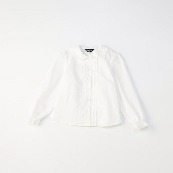 丸襟ピンタック長袖 ブラウス(140-160cm)／コムサイズム（COMME CA ISM）
