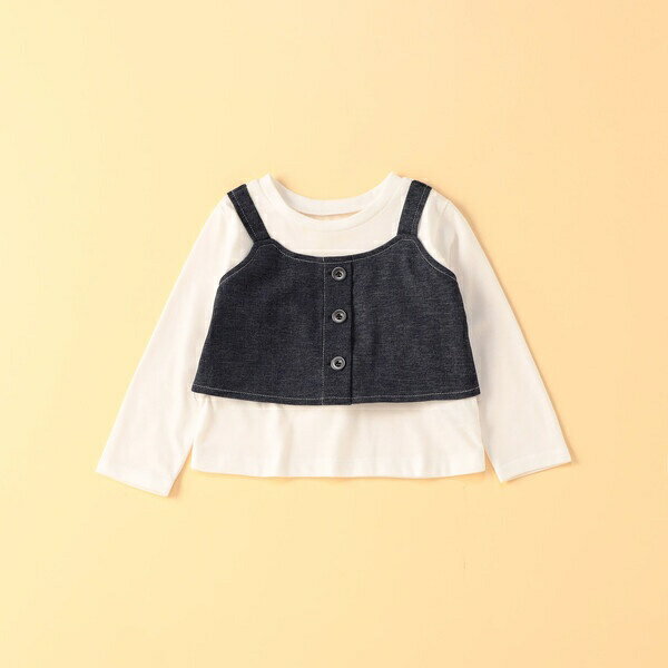 ビスチェドッキングTシャツ(ベビーサイズ)／コムサイズム（COMME CA ISM）