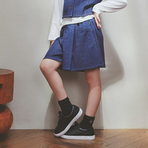 デニムライクストレッチ キュロットスカート／コムサイズム（COMME CA ISM）