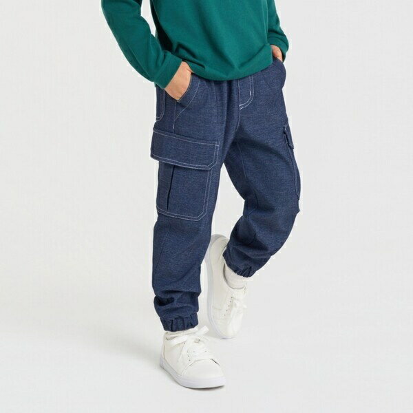 デニムライクストレッチジョガーパンツ／コムサイズム（COMME CA ISM）