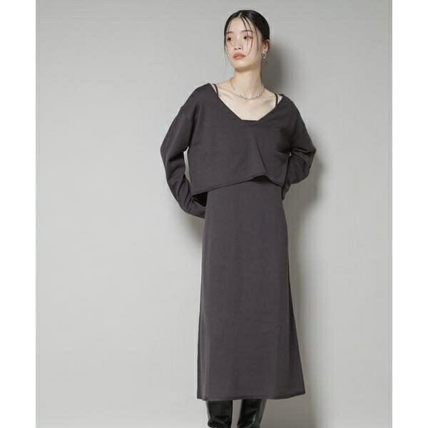 ニットキャミワンピース×クロップドVネックニット セット／ナノユニバース（NANO universe） 0101marui-13009506 丸井(マルイ)楽天市場店 サンプル画像2
