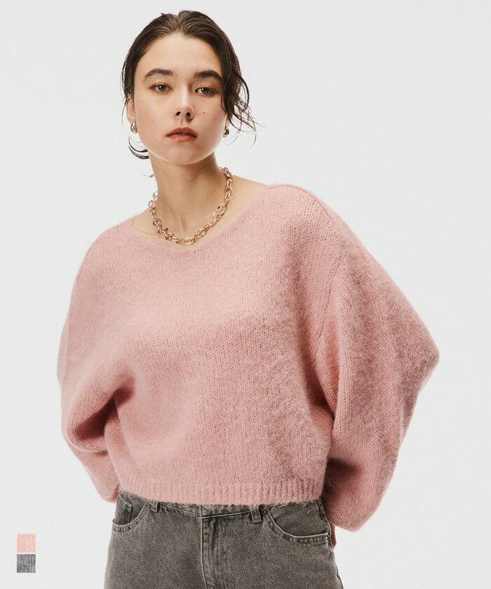 Vネックニットトップス 全2色／コカ（coca）のサムネイル