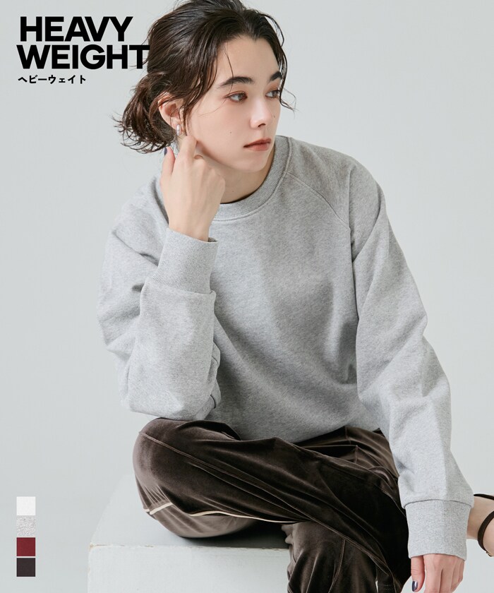 ヘビーウェイト裏毛ラグランスリーブスウェット 全4色／コカ（coca）のサムネイル
