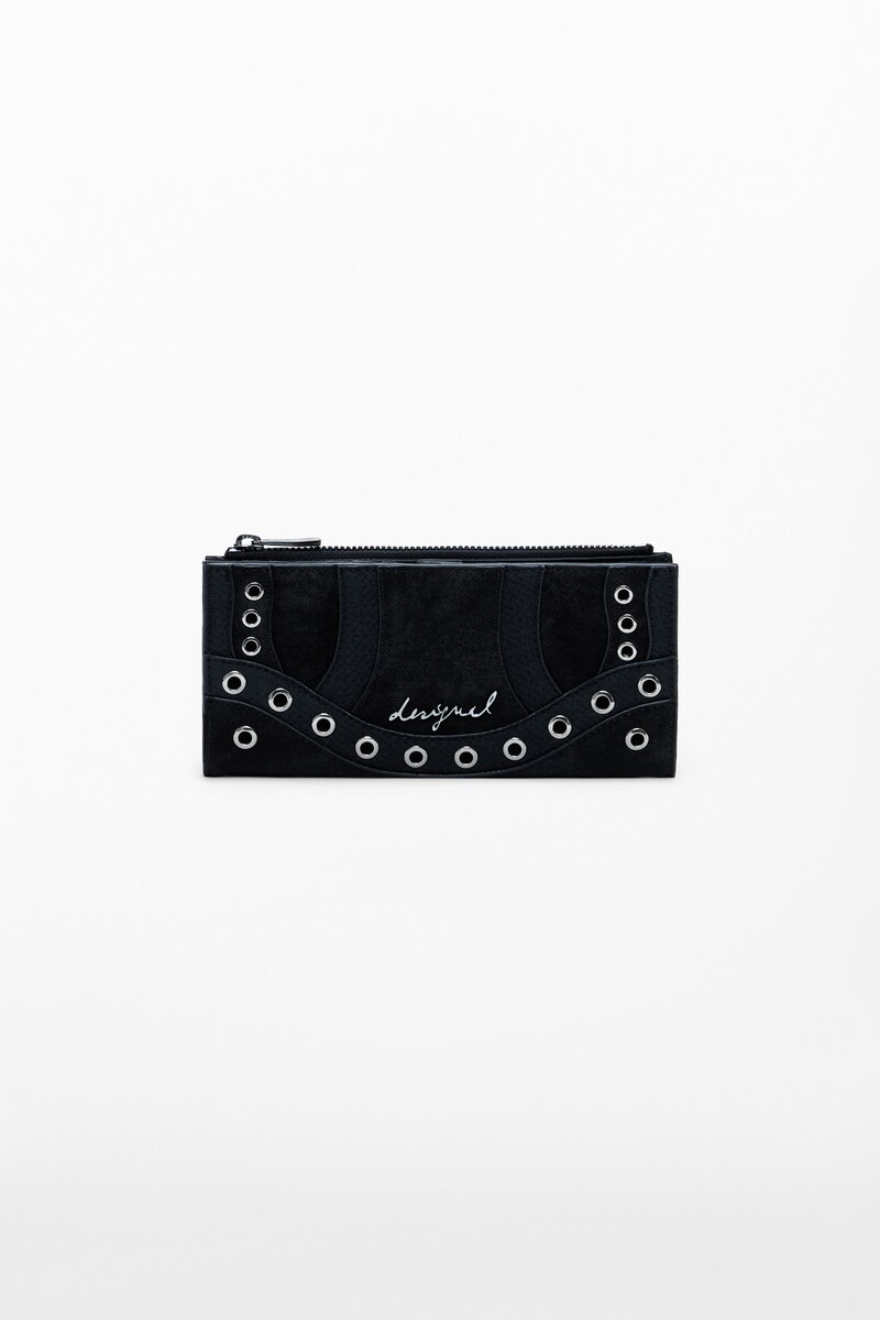 樂天商城 - スタッズ付きバイソン柄ポケット長財布／デシグアル（Desigual）
