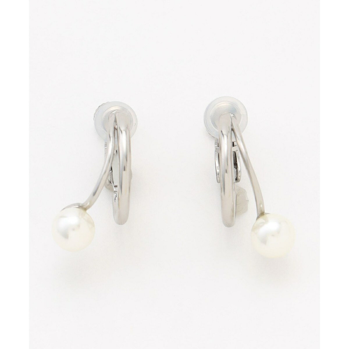 2連パールフープイヤリング(両耳用)／エニィ（ANY）