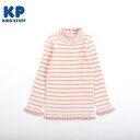 KP リブ編みボーダーハイネックセーター(80~90)/ケーピー(KP)