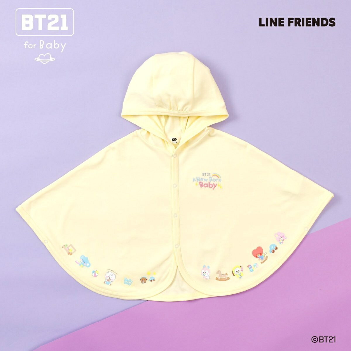 [대호평 당 재입고] [BT21] 프린트 & 자수 망토 / 케이피 (KP)