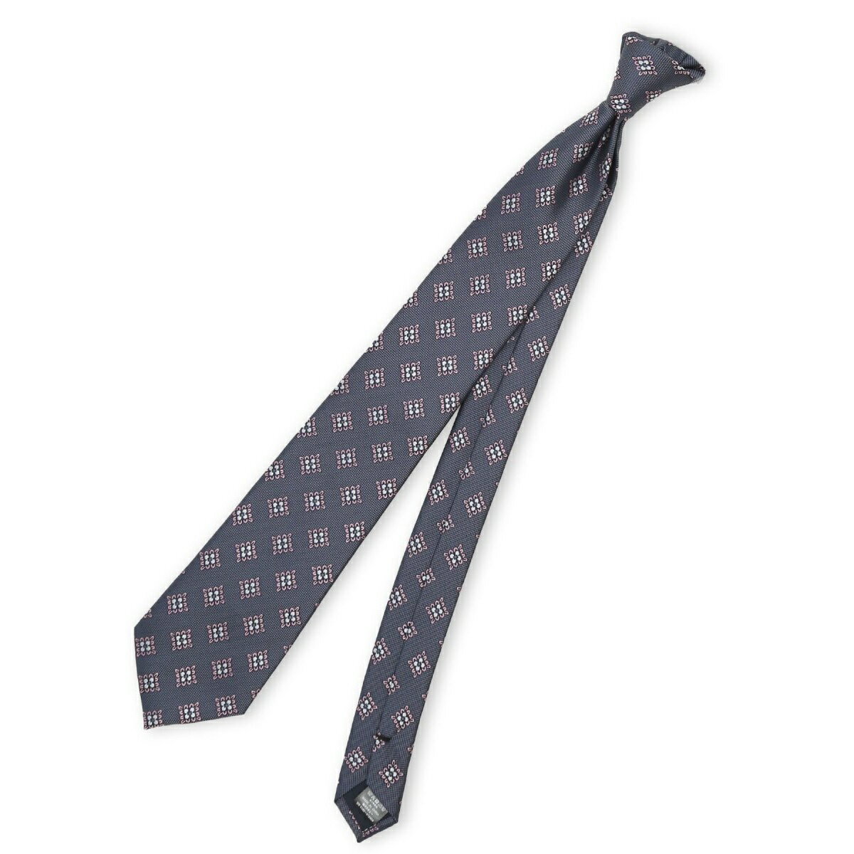 【シルク混】タカキュー 小紋柄 ネクタイ 8.0cm幅／タカキュー（TAKA-Q）