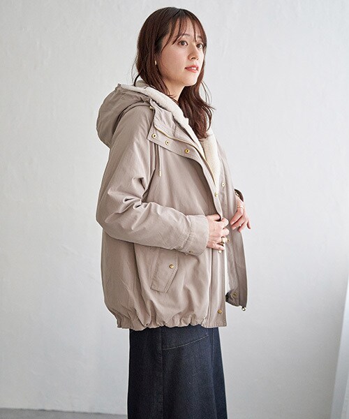 【雑誌InRed12月号掲載】ライナー付き3WAYマウンテンパーカー【親子コーデ】／イッカ（ikka）