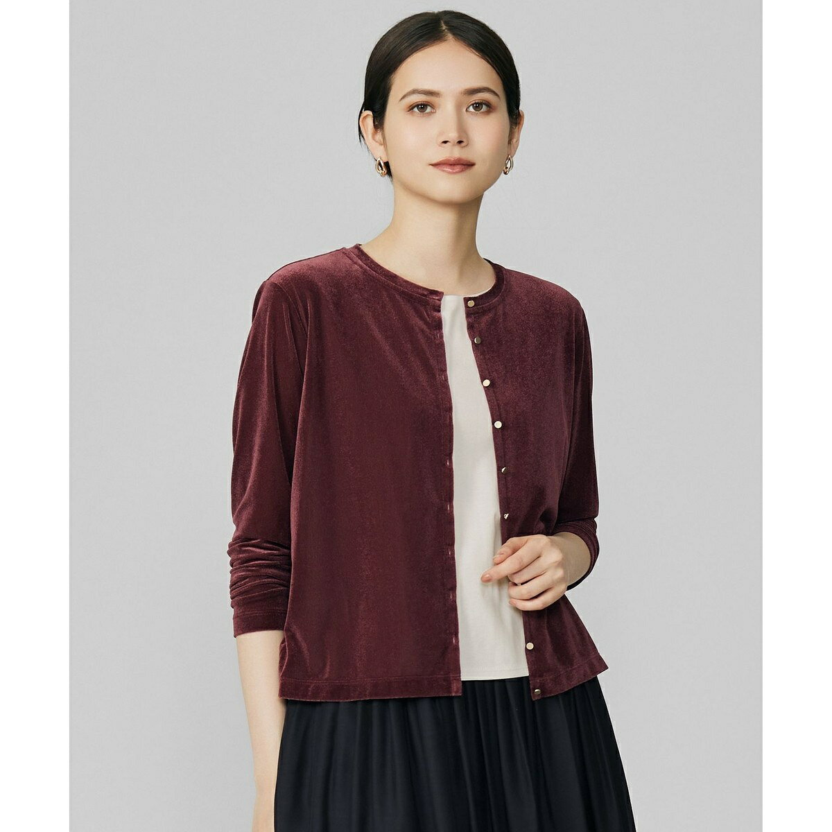 シアーベロア カーディガン／自由区（JIYU-KU） 0101marui-13016848 丸井(マルイ)楽天市場店 パッケージ画像