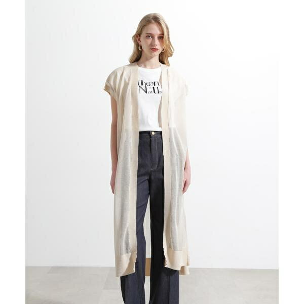 ◆シアーニットロングジレ／ピンキー＆ダイアン（PINKY＆DIANNE）