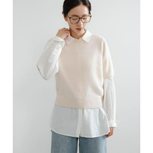 FOX/CASHMEREハーフスリーブニット／アーバンリサーチ（URBAN RESEARCH）