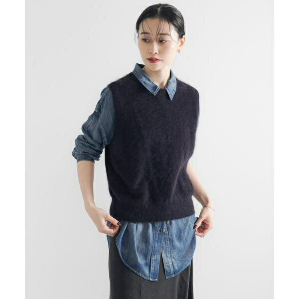 FOX/CASHMEREクルーネックベスト／アーバンリサーチ（URBAN RESEARCH）
