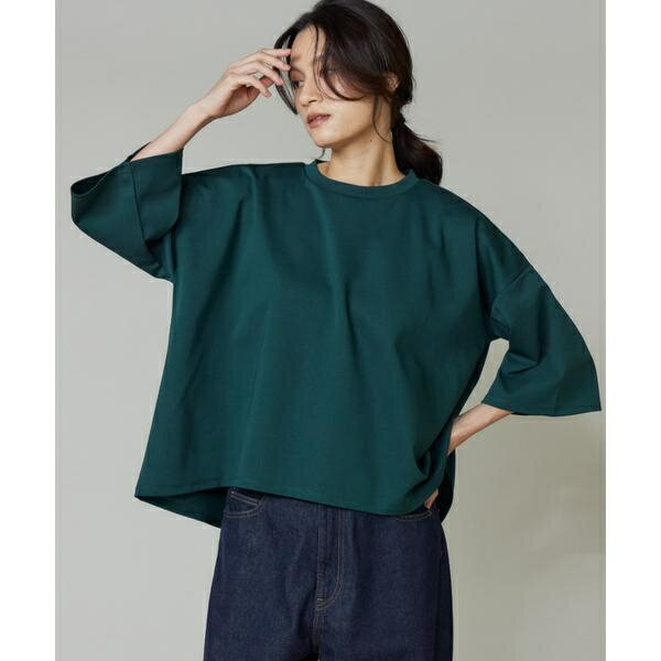 ポンチ5分袖フレアー袖プルオーバー／イッツインターナショナル（I.T.'S. international）