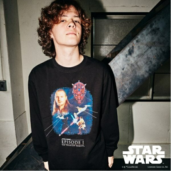 【大人向けサイズあり】【STAR WARS】JEDI vs SITH / フロントプリント長袖Tシャ／グラソス（GLAZOS）(4)