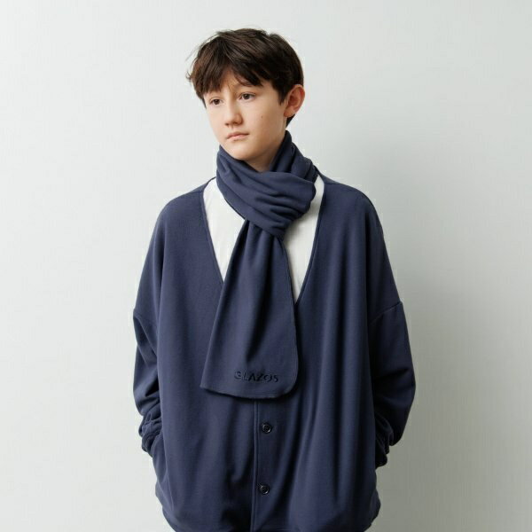 【大人向けサイズあり】【あったか】マイクロフリース・カーディガン/グラソス(GLAZOS)