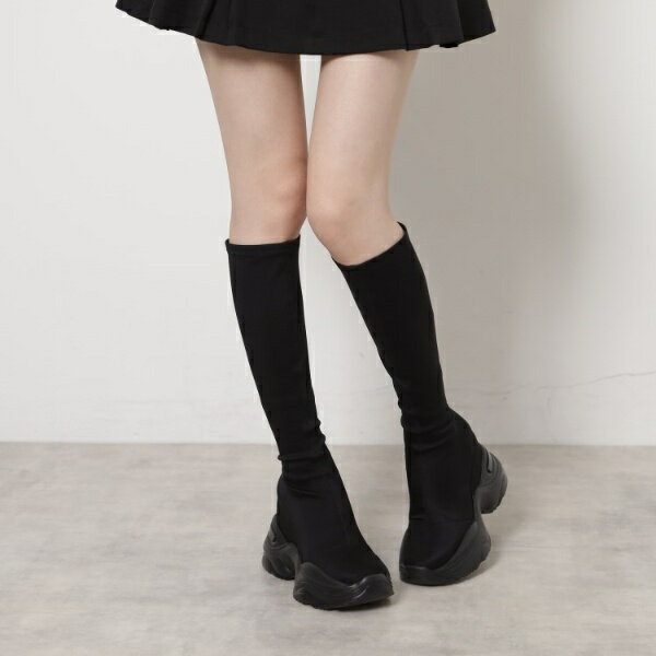スニーカーソールストレッチロングブーツ／エスペランサ（ESPERANZA）