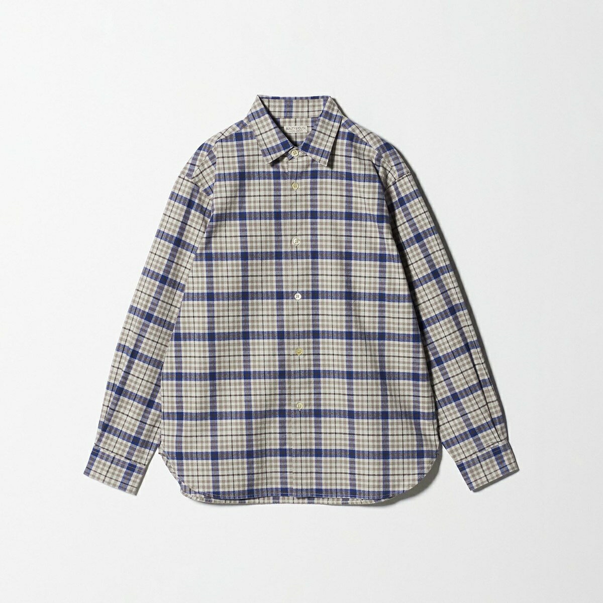 H/COUNT VYL チェックレギュラーシャツ FORM型／ビューティー＆ユース ユナイテッドアローズ（BEAUTY＆YOUTH）