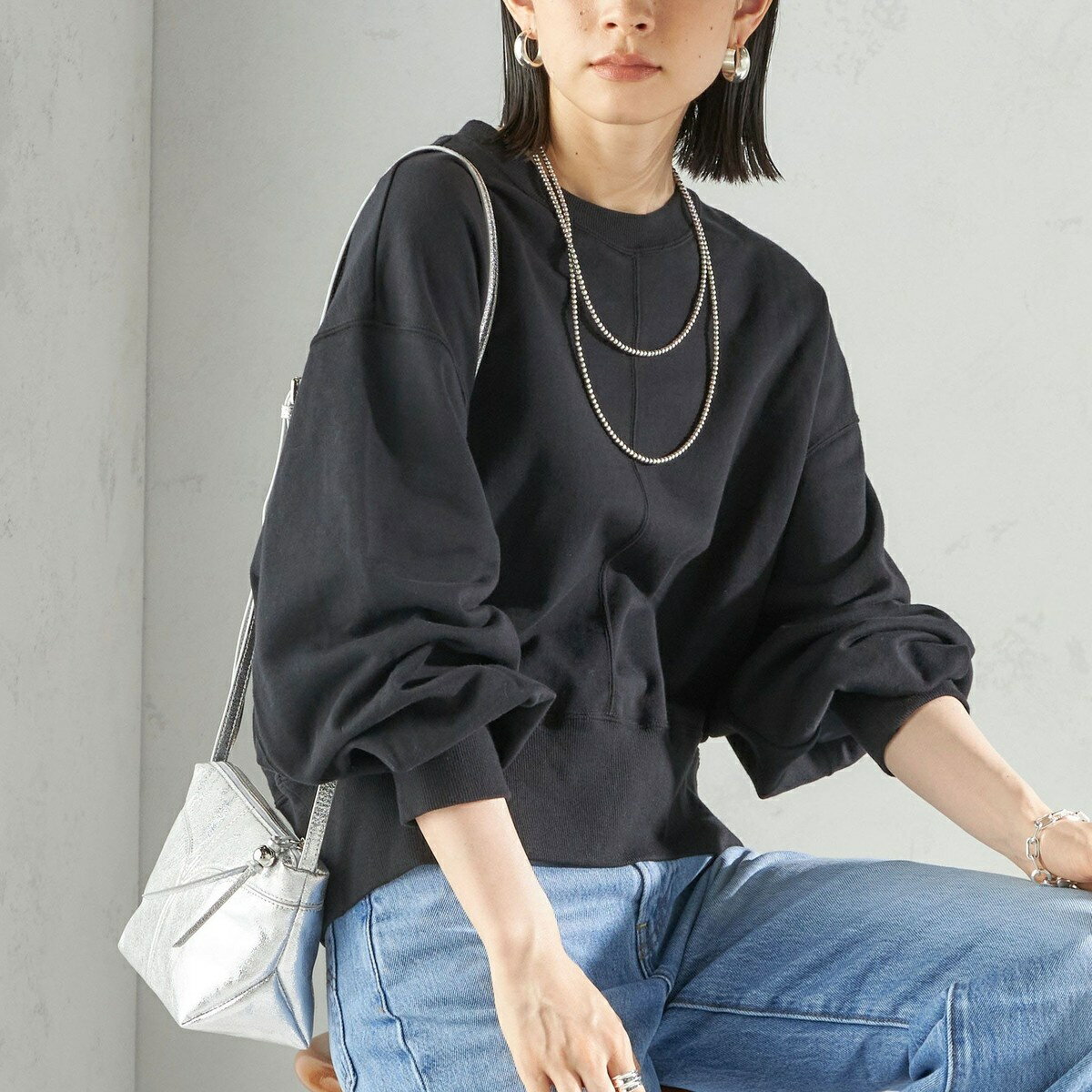 ミニ 裏毛 ラウンド ヘム プルオーバー／シップス（SHIPS）