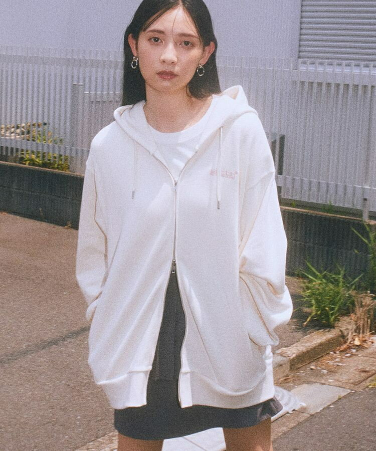 earth music＆ecologyロゴZIPパーカー／アースミュージック＆エコロジー（earth music＆ecology）