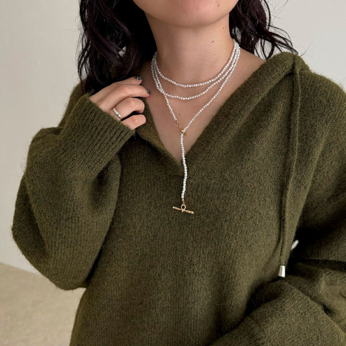 楽天丸井（マルイ）楽天市場店小粒ビーズマンテルロングネックレス／フレディエミュ（fredy emue）