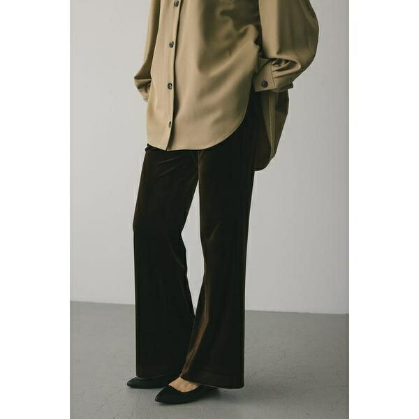 ベロアフレアパンツ／スタイルミキサー（STYLEMIXER）