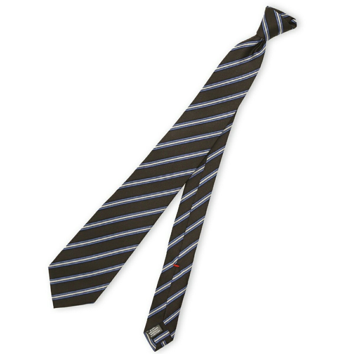 【セッテピエゲ シルク】m.f.エディトリアル ストライプ柄 ネクタイ 8cm幅／m.f.エディトリアル（m.f.editorial）