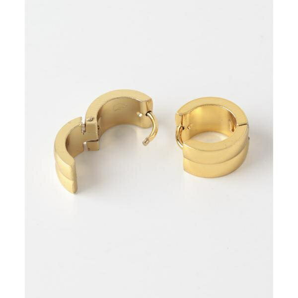 ステンレスセンターラインフープピアス／スメリー（SMELLY）