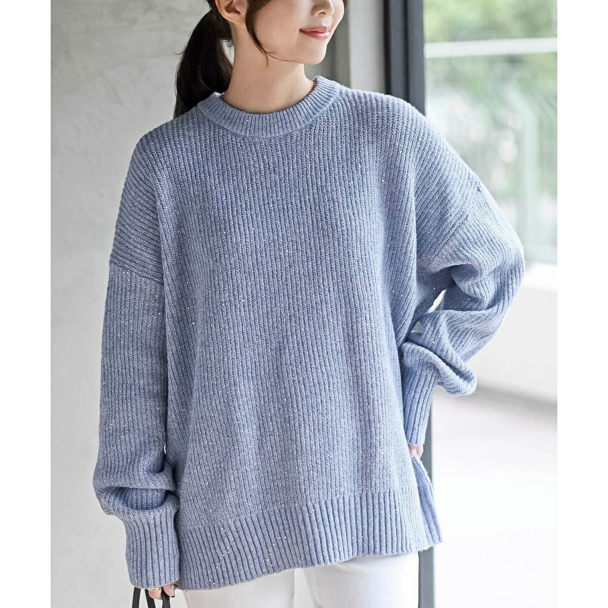 ラメスパンコールニットプルオーバー／アール・ピー・エス（r.p.s）