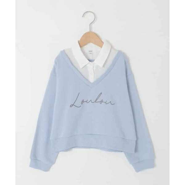 [120-160]【クロップド丈】衿付きロゴトレーナー／アー・ヴェ・ヴェ（a.v.v）