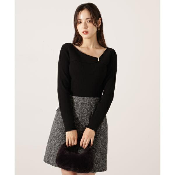 アシメパールデザインニット 25AW／プロポーション ボディドレッシング（PROPORTION BODY DRESSING）