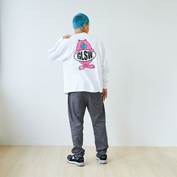 【GLSW.】【ヘビーウェイト天竺】アソート バックプリント長袖Tシャツ／グラソス（GLAZOS）