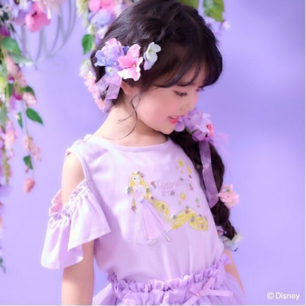 【ラプンツェル】2way肩開きTシャツ／メゾピアノ（mezzo piano）のサムネイル