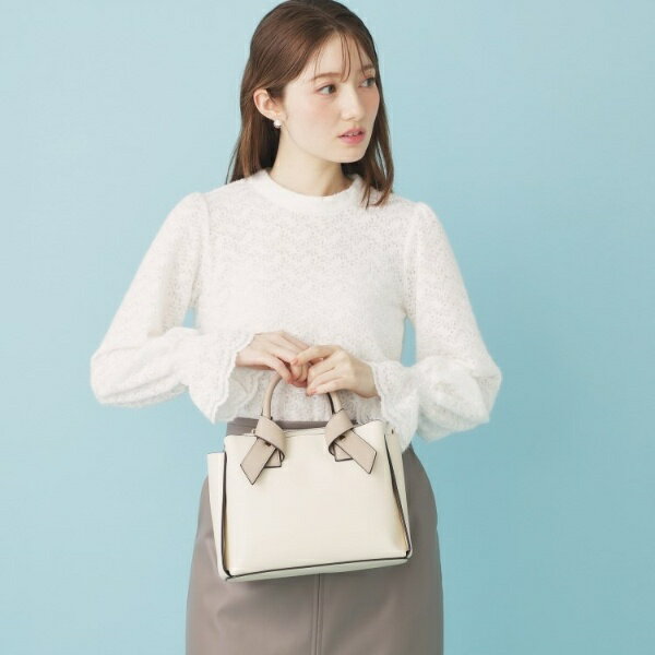 Long-Sleeved - フェザーレースハイネックキャンディトップス【洗濯機OK】／インデックス（index）