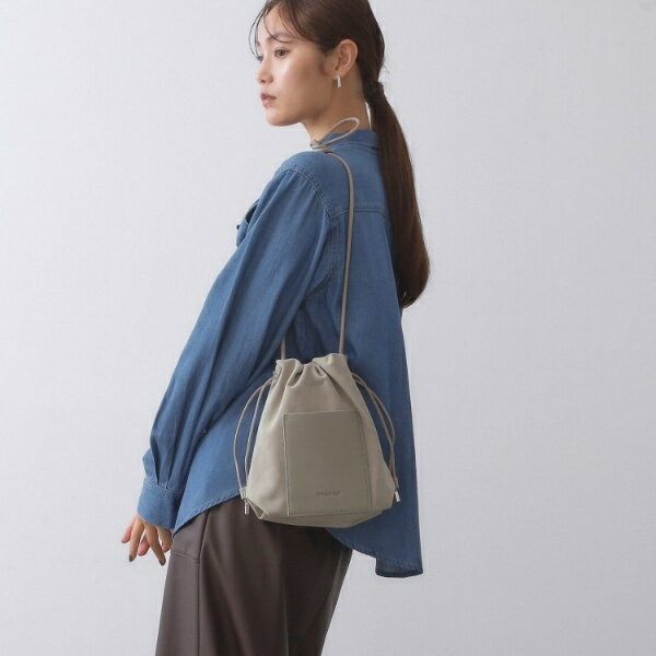 【長さ調整可能】サイドドロストミニショルダーバッグ／オペークドットクリップ（OPAQUE.CLIP）