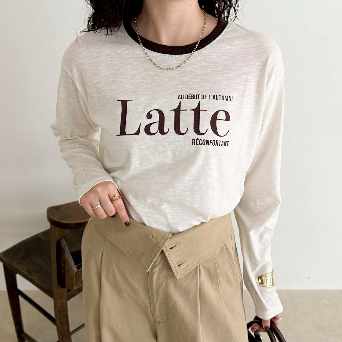 FLAVOR リンガーロンTシャツ／フレディエミュ（fredy emue）