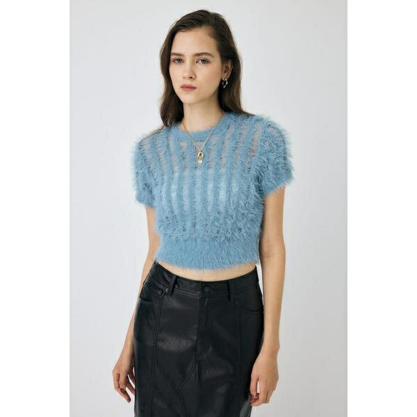 【ViVi掲載】SHEER SHAGGY ニット／マウジー（MOUSSY）のサムネイル