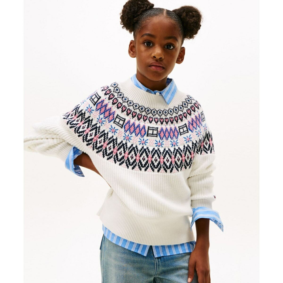 GIRLS フェアアイルセーター／トミー ヒルフィガー（Tommy Hilfiger）